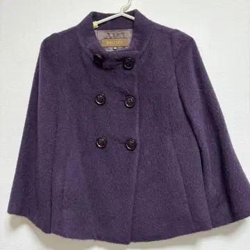 울 더블 브레스트 코트 BALLSEY