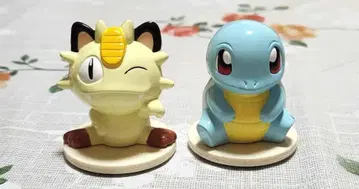 포켓몬 나옹 꼬부기 스탬프 피규어