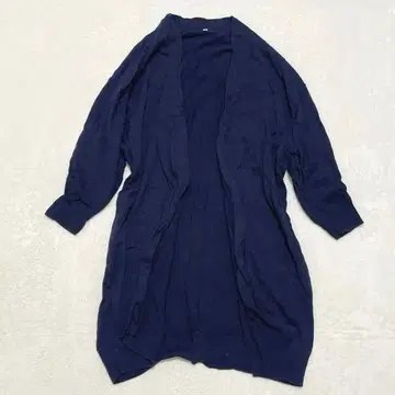 무인양품 MUJI 코튼 롱 가디건 겉옷 심플 냉방병 예방 ML