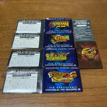 스파이더맨 더 라이드 핀 배지 3주년