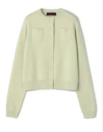 CABaN 코튼 캐시미어 크루넥 가디건 XS 라이트 그린