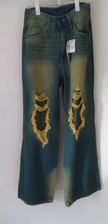 WEGO 빈티지 워시 데미지 데님 팬츠 S 사이즈