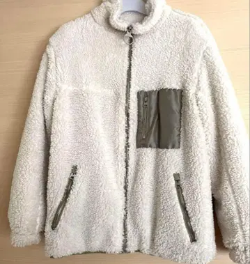 Bershka 리버서블 오버 사이즈 보아 자켓 XS