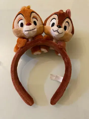 디즈니 칩과 데일 봉제 인형 머리띠