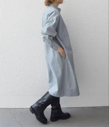 SHIPS any 몰스킨 포켓 미디 원피스