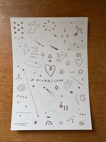 opnner 타투 씰 골드