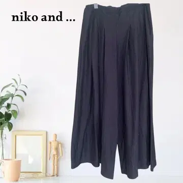 zB660 [ F ] niko and - 와이드 팬츠 큐롯 플레어