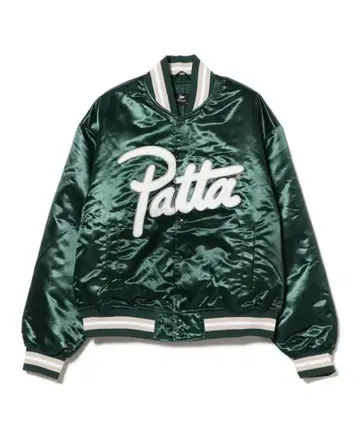 PATTA / Script Logo Satin Varsity Jacket