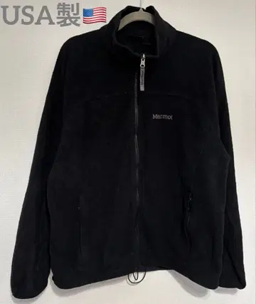 90s Marmot 폴라텍 플리스 자켓 USA 블랙