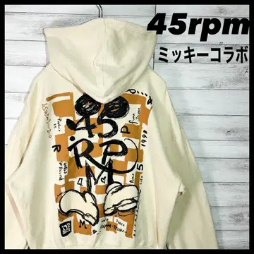 [ 45rpm ] 미키 콜라보 후드티 베이지 디즈니 콜라보