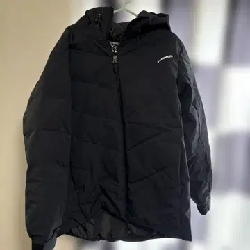 HEAD 후드 부착 다운 자켓 LL 블랙