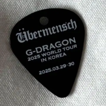 G-DRAGON bermensch 지용 기타 피크 서울 1개