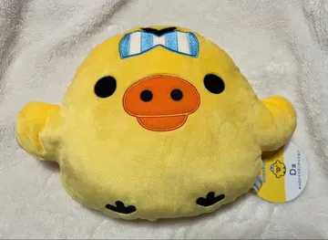 로손 리락쿠마 복권 D상 키이로이토리 미니 쿠션 봉제 인형