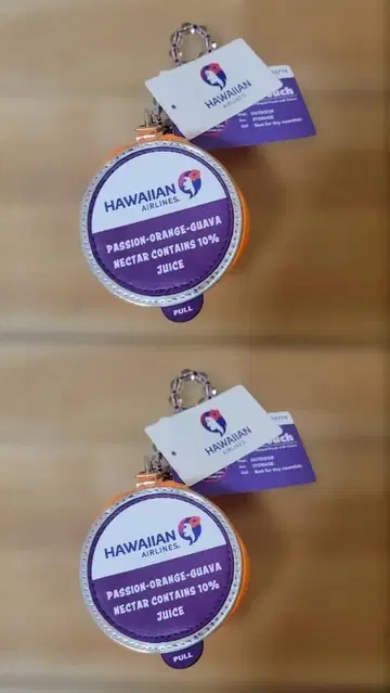 하와이안 항공 타이니 파우치 콜라보 플라자 키링 키체인