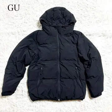[ GU ] 지유 히트 패디드 블루종 다운 자켓 심플 블랙 [ M ]