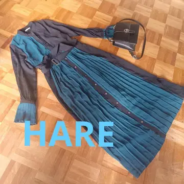 HARE 원피스 그린 블랙 새상품급