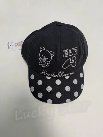 Hugyourskin 네이비 캡 폴카 도트