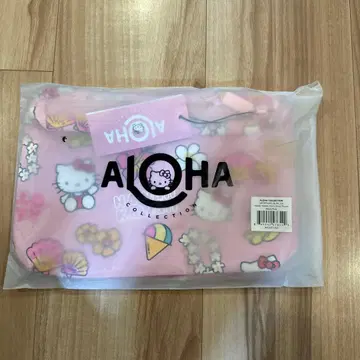 알로하 컬렉션 헬로키티 스몰 파우치 핑크