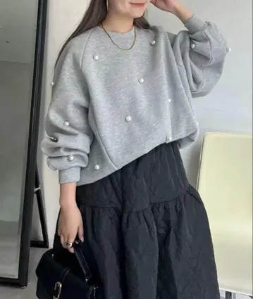 prose verse 펄 장식 속기모 래글런 맨투맨