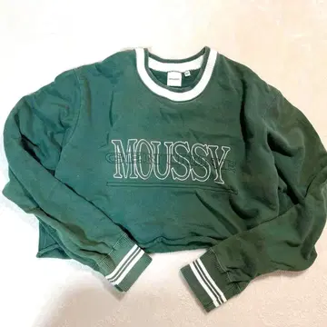 마우지 크롭 맨투맨 빅 로고 라인 트레이닝복 하라주쿠 스타일 F