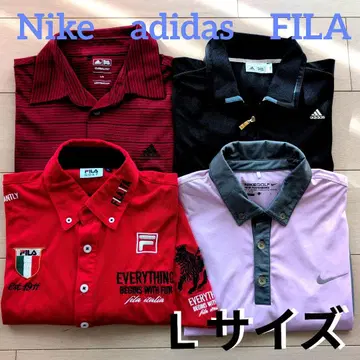 새상품급 Nike adidas FILA 골프 피케 셔츠 L 사이즈