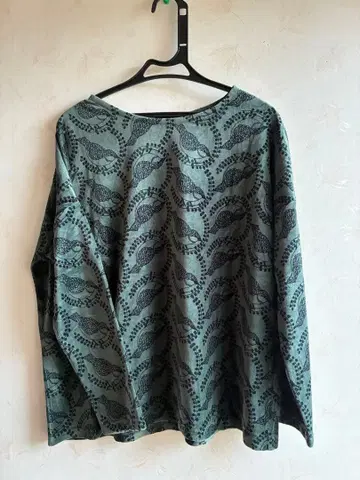 Marble Sud 그린 새 패턴 긴팔 상의