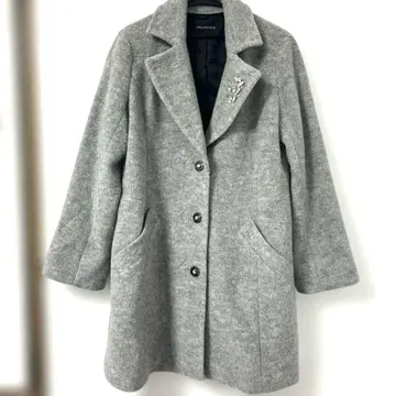 발렌자 40 울 코트 그레이