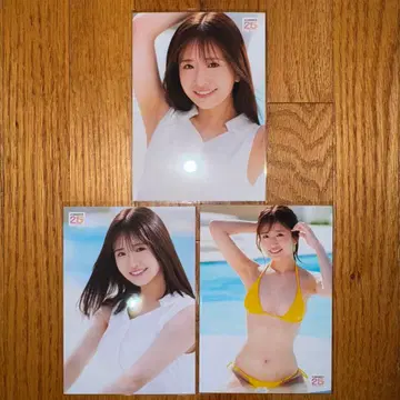 카와구치 사쿠라 수량 한정 혜택 브로마이드 3장 세트