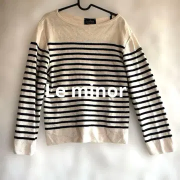 [ Le minor ] 울 100% 보더 니트 프랑스제