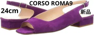 CORSO ROMA 9 새상품 스퀘어토 백밴딩 샌들 이탈리아