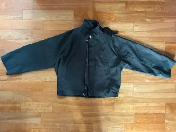 [ 미사용 새상품 ] KUUUPY 블랙 스탠드 카라 점퍼 L 사이즈