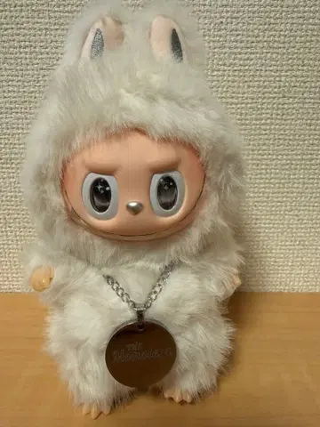 Zimomo 화이트 복슬복슬 봉제 인형 키링