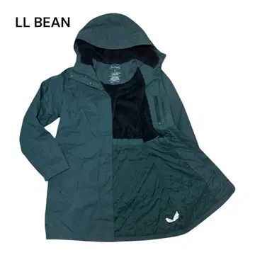 LL BEAN 나일론 롱 코트 그린 XL 빅 사이즈 아웃도어 쭈리