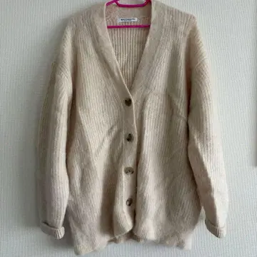 BEAUTY&YOUTH V넥 샤기 니트 가디건