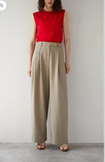 ellie ELLIE 턱 조절 팬츠 BEIGE 베이지 XS