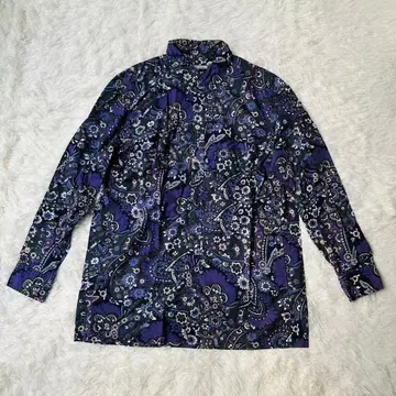 폴스미스 진즈 셔츠 블라우스 꽃무늬 보라색