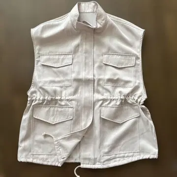 화이트 집업 베스트