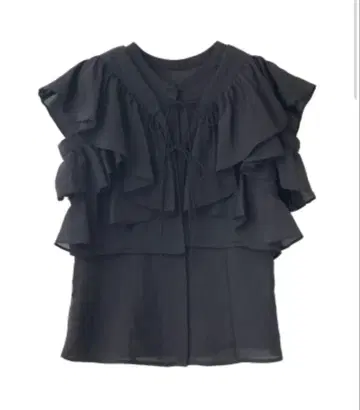 cocodeal 프릴 볼레로 레이어 블라우스 사이즈 2