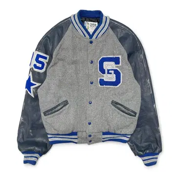 구제 빈티지 사우스캐롤라이나 소매 가죽 스타디움 자켓 바시티 자켓