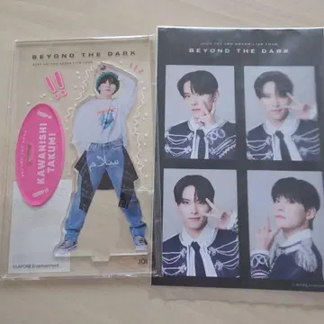 카와니시 타쿠미 아크릴 스탠드, 4컷 포토, 트레이딩 카드 세트