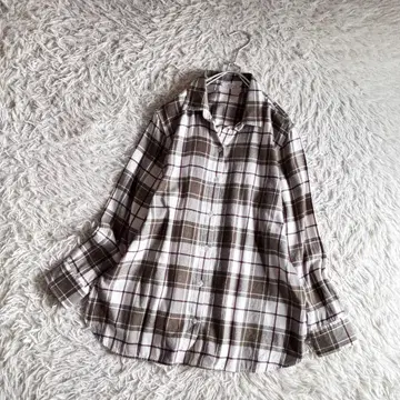 23구 칸크리니 체크 플란넬 셔츠 빅 사이즈 46