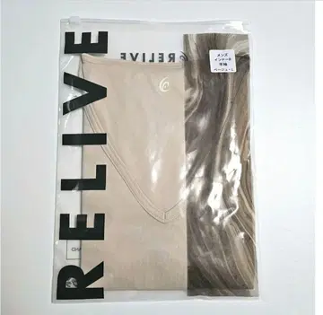 리라이브 RELIVE 이너 R 베이지 반팔 L 미개봉 새상품