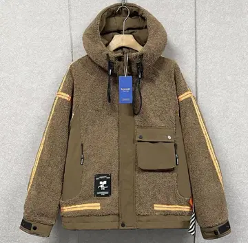 해외 [ 미사용 새상품 ] 덕다운 90% 보아 블루종 다운 자켓 M/46