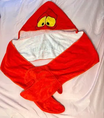 인어공주 세바스찬 후드 타월