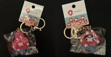 산리오 미야쿠미야쿠 입체 마스코트 키링 마이멜로디 쿠로미 클리어 컬러