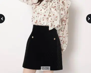 퀼팅 블랙 숏팬츠