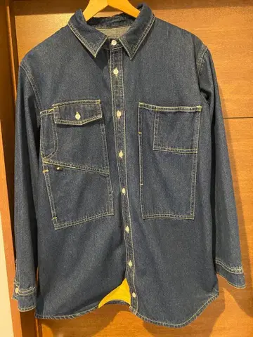 차이하네 데님 셔츠 긴팔 면 100%