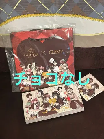 CLAMP 고디바 콜라보 초콜릿 빈 박스 쇼핑백