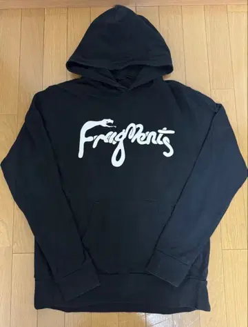 Fragment 후드 부착 후드티 블랙 M 사이즈
