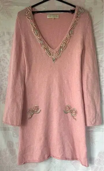 chesty 키라키라 비쥬 울 혼방 원피스